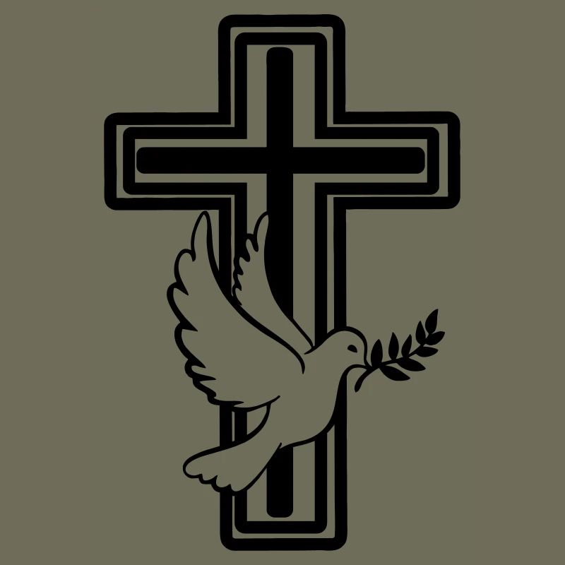 Croix avec colombe