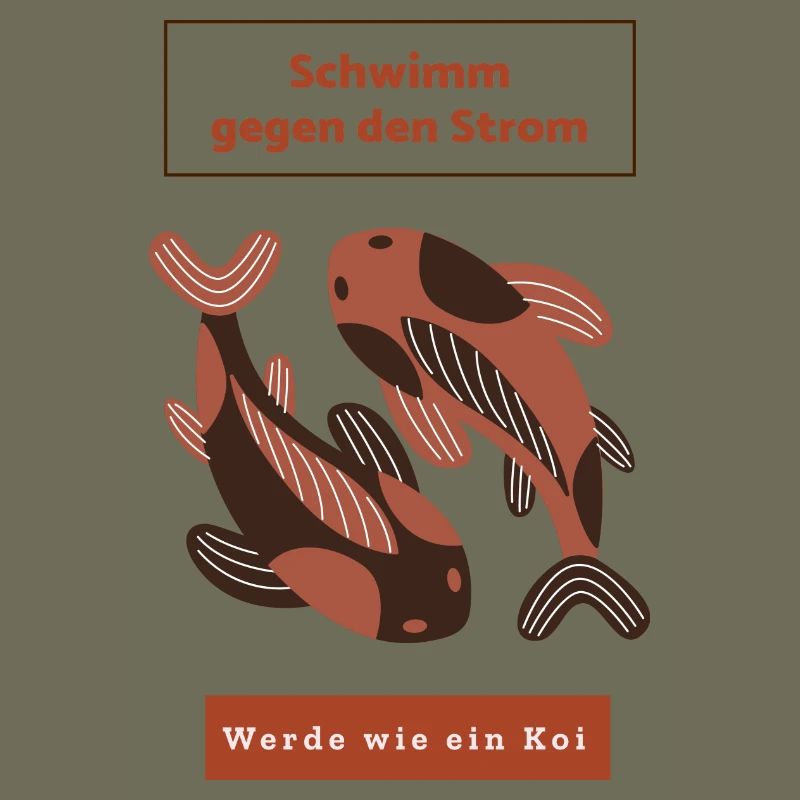 Schwimm gegen den Strom: Werde wie ein Koi