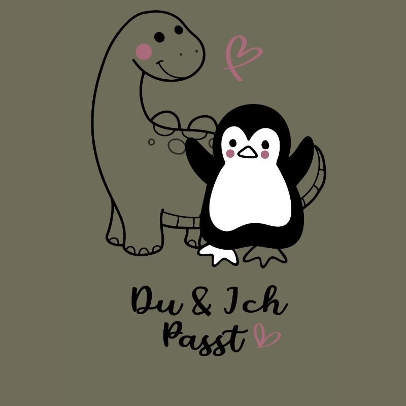 Kuschliger Pinguin mit Herzchen