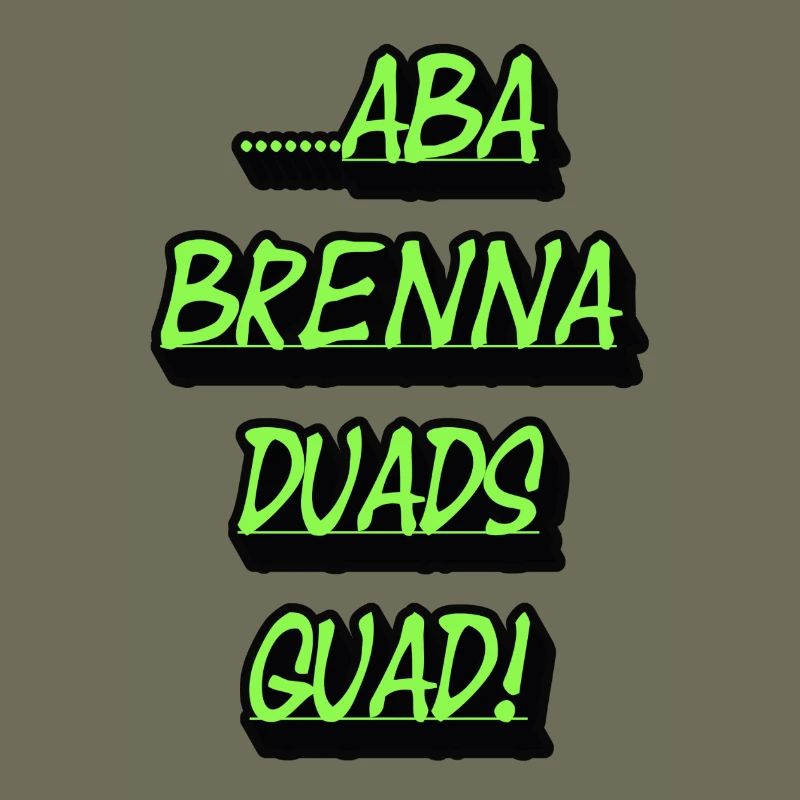 Duads quadruples à blocs de texte vert néon