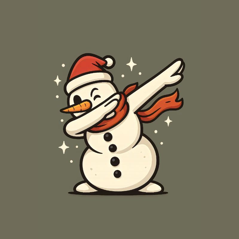 Dabbing Snowman Dab Snowman