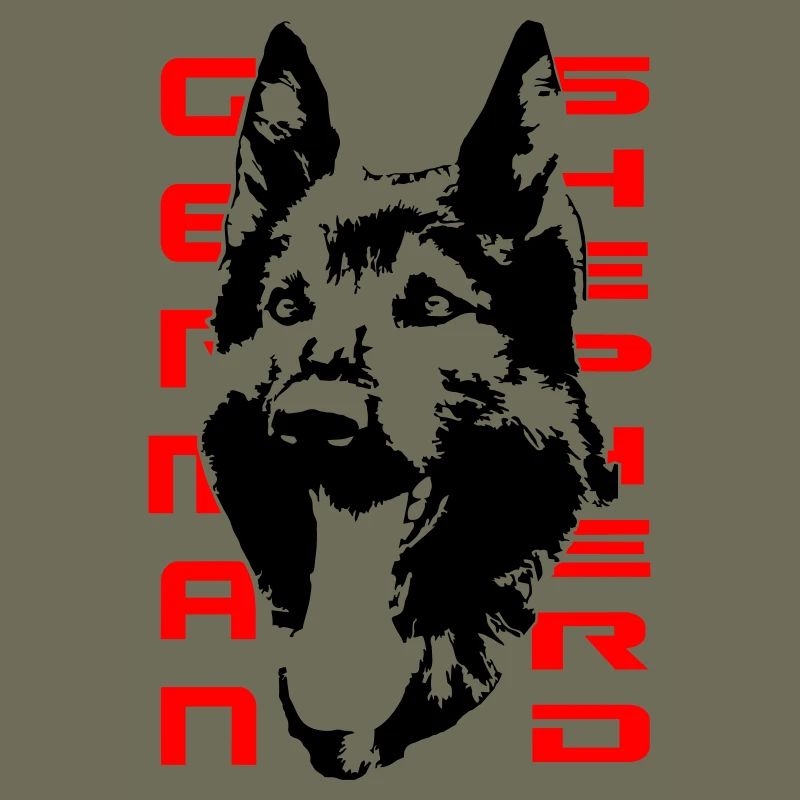 Beautiful German Shepherd Head