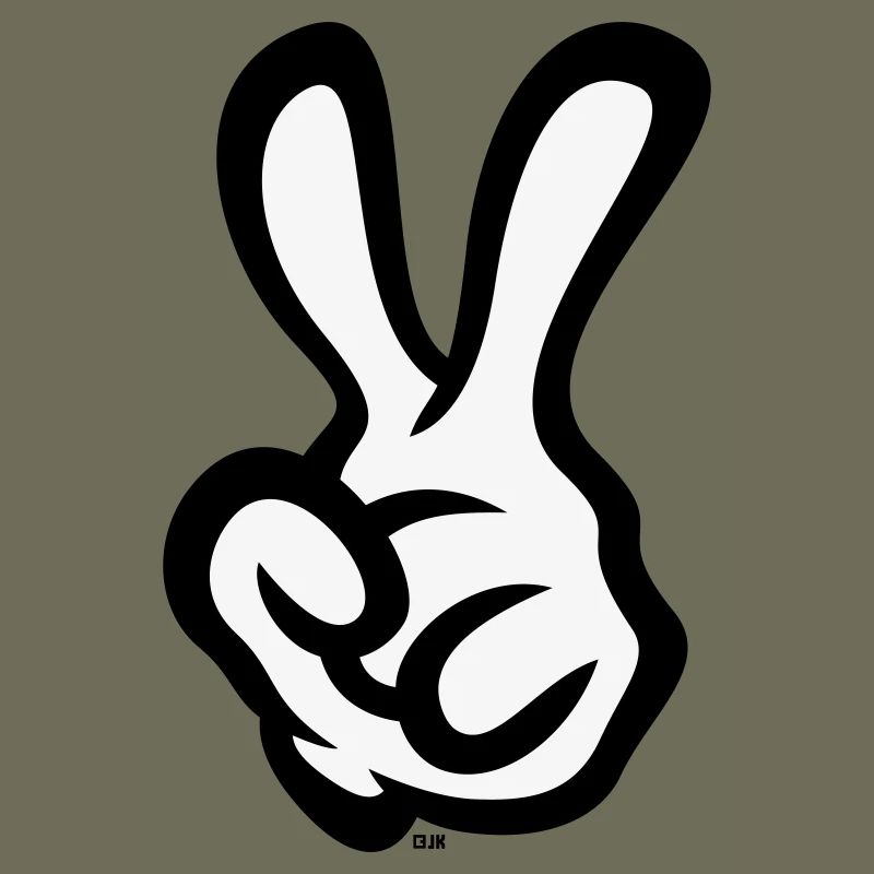 Signe de la main de la victoire (Main gauche / POS / 2C)