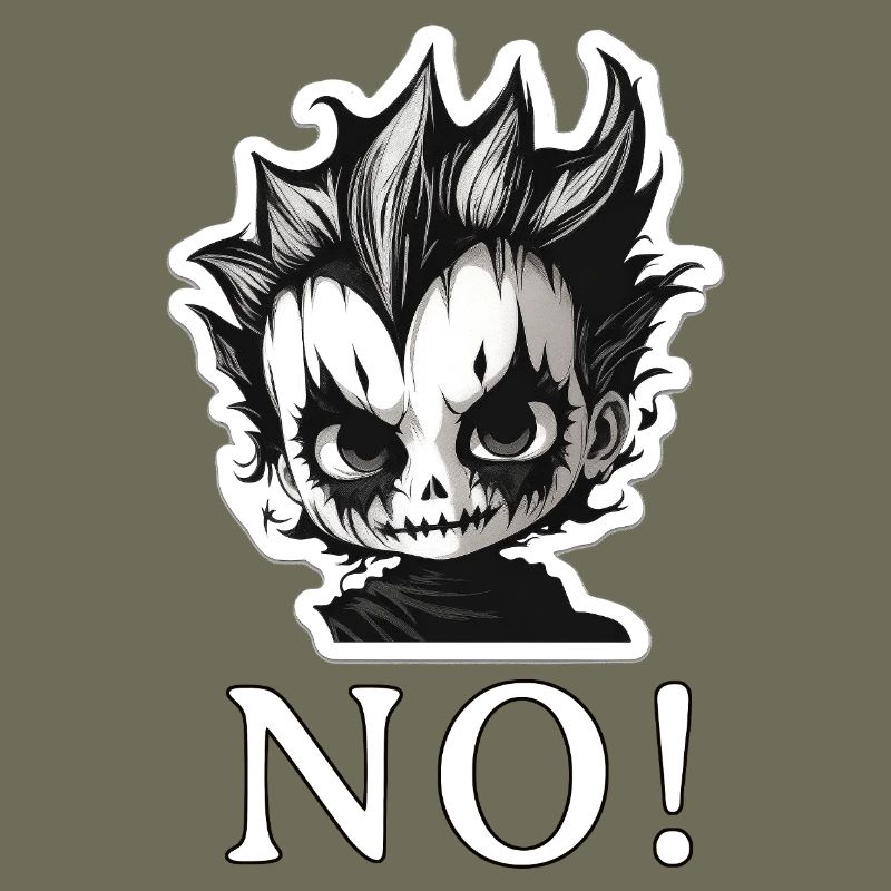 Punk Skull Mohawk NO - NO