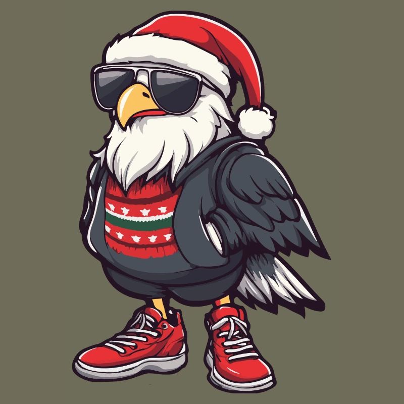 Eagle Christmas Comic Cool