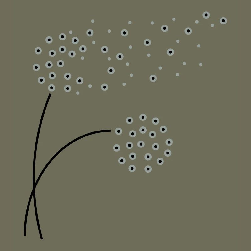 Stilisierte Pusteblume im Vektorstil
