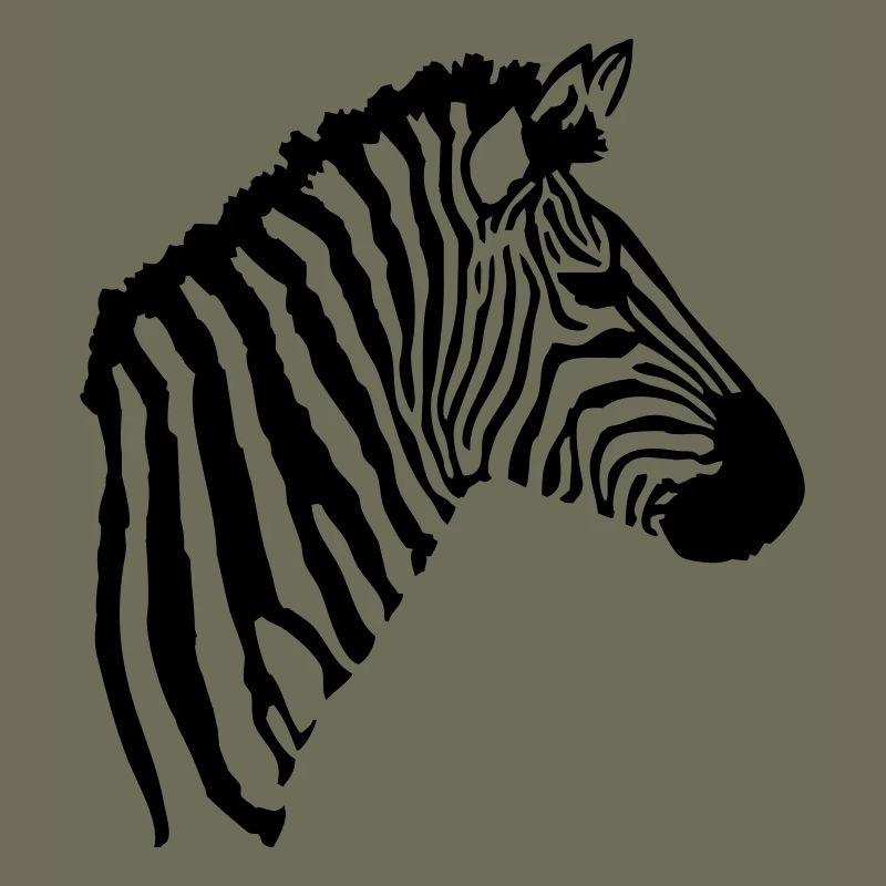 A zebra's head