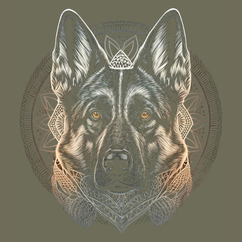 German Shepherd Graphic Design