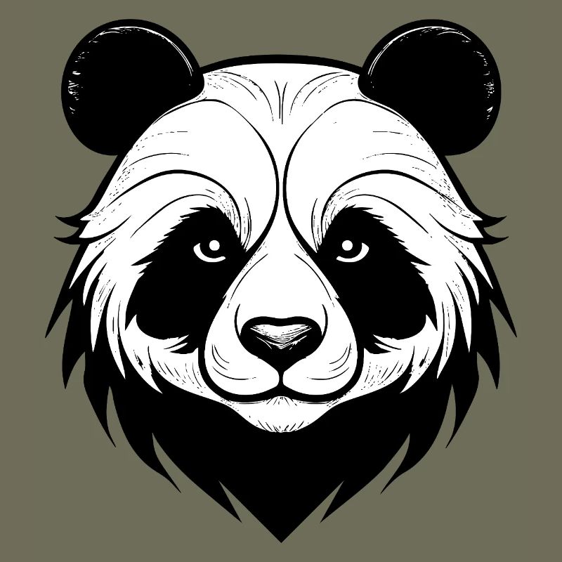 Conception élégante du masque de panda