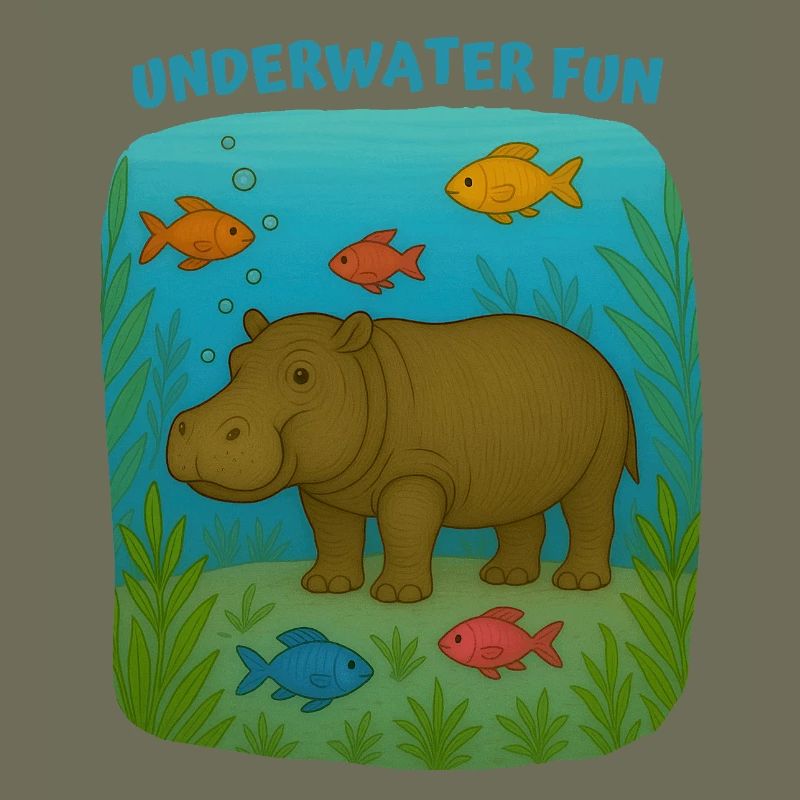 Nilpferd im Unterwasserspiel