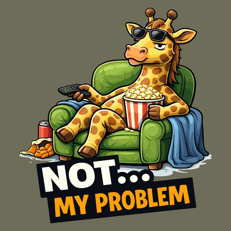 Nicht mein Problem Giraffen-Couch-Meme