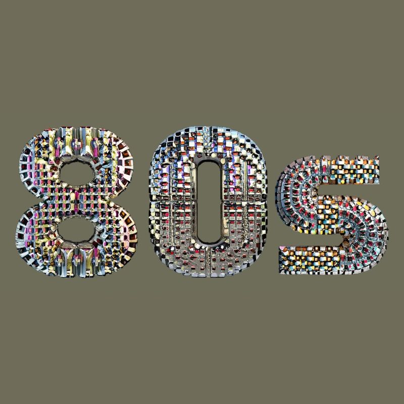 80s DISCO lettrage disco ball look danse devise
