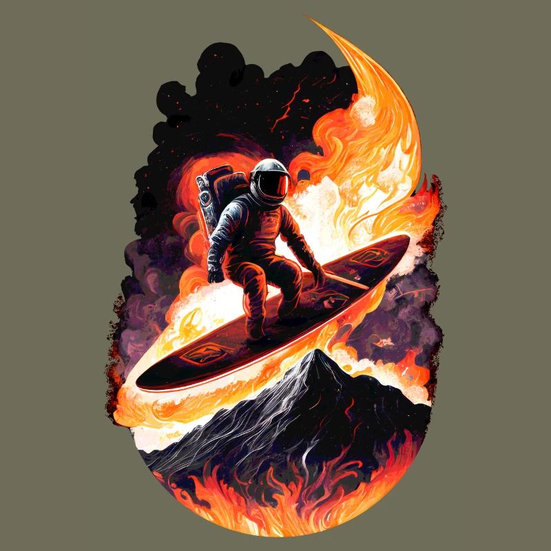 Astronaute de surf