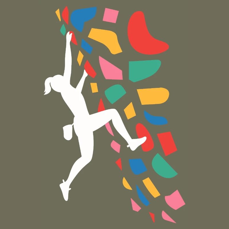 Boulder-Kletterer Bunte Griffe