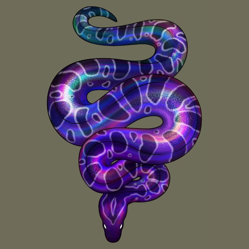 Neon Schlange Violett