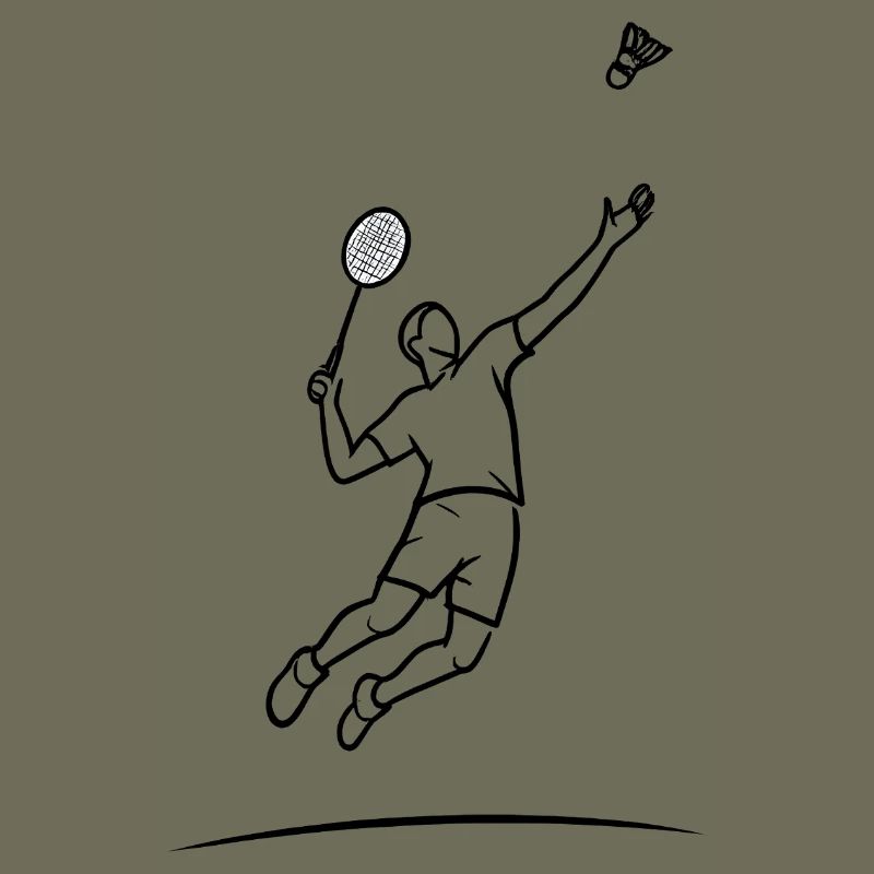 Badminton-Sprungheld