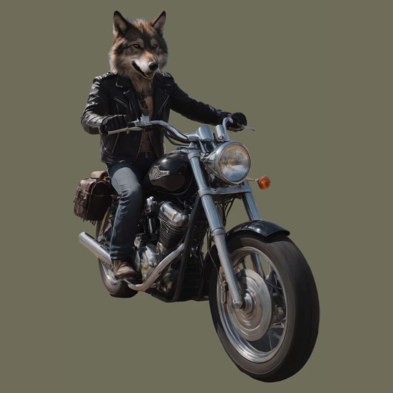 Biker Wolf