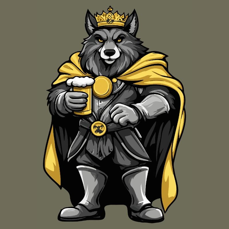 Wolf Bier Lustig