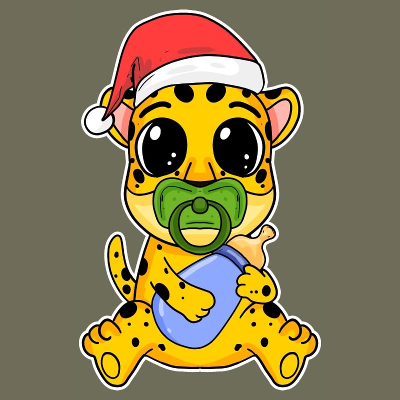 Bébé guépard Noël