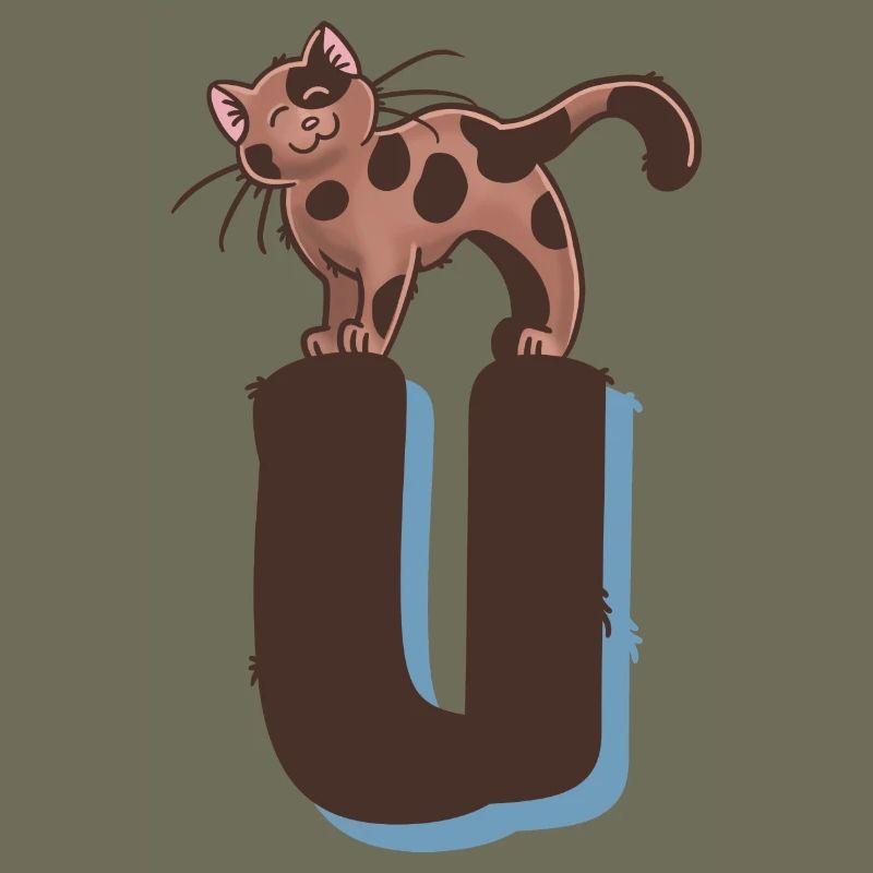 Cat Letter U