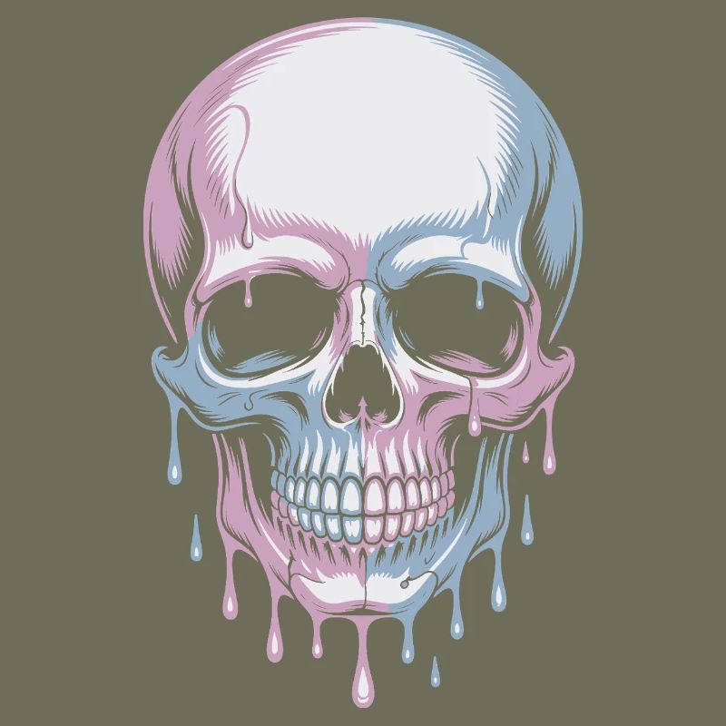 Kawaii Pastel Goth Skull