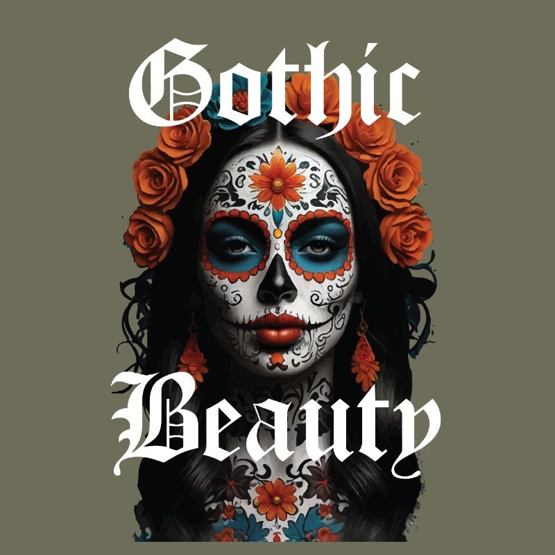 Gothic Beauty Sugar Skull