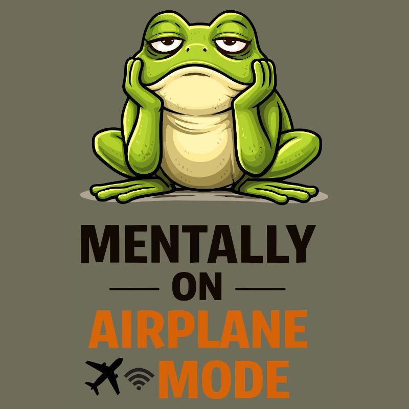 Frog in Airplane Mode Meme