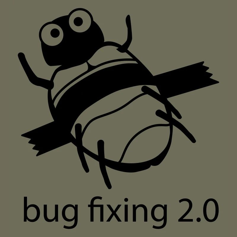 bug fixing einfarbig