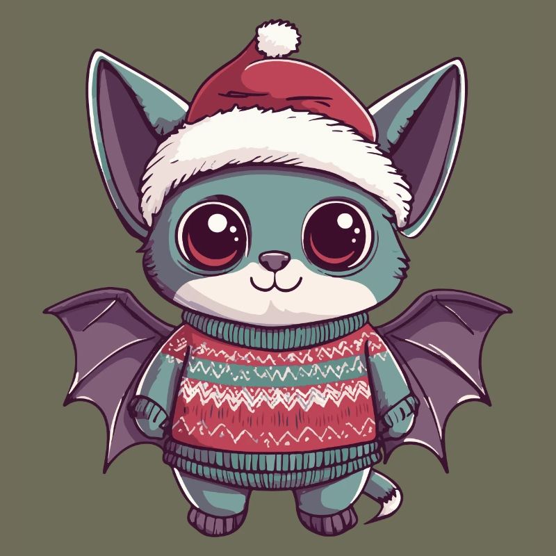 Fledermaus Weihnachten Comic