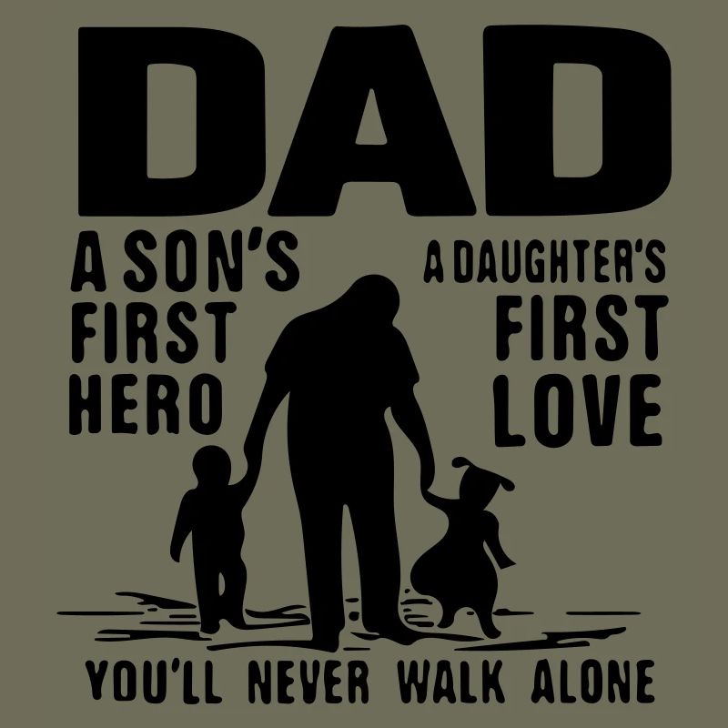 Papa, der erste Held eines Sohnes, die erste Liebe einer Tochter