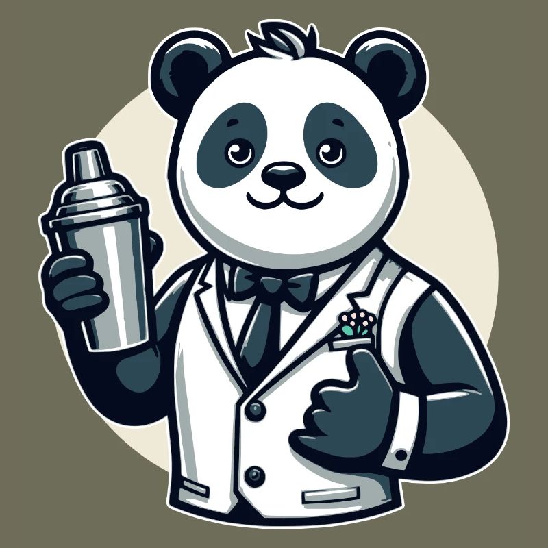 Panda Bear Cocktail Shaker
