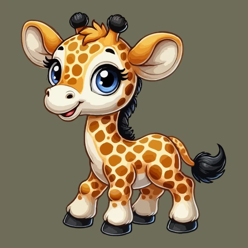 Mädchen Giraffe