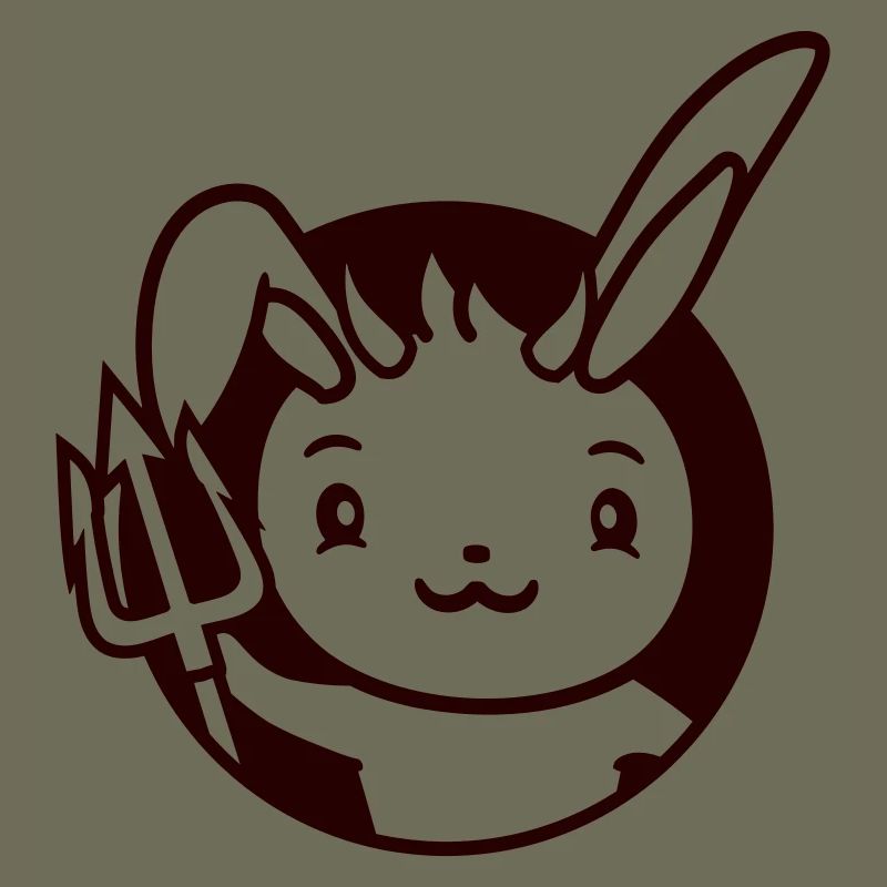 Bunny Devil Demon Evil Satan Hell Trident Costume