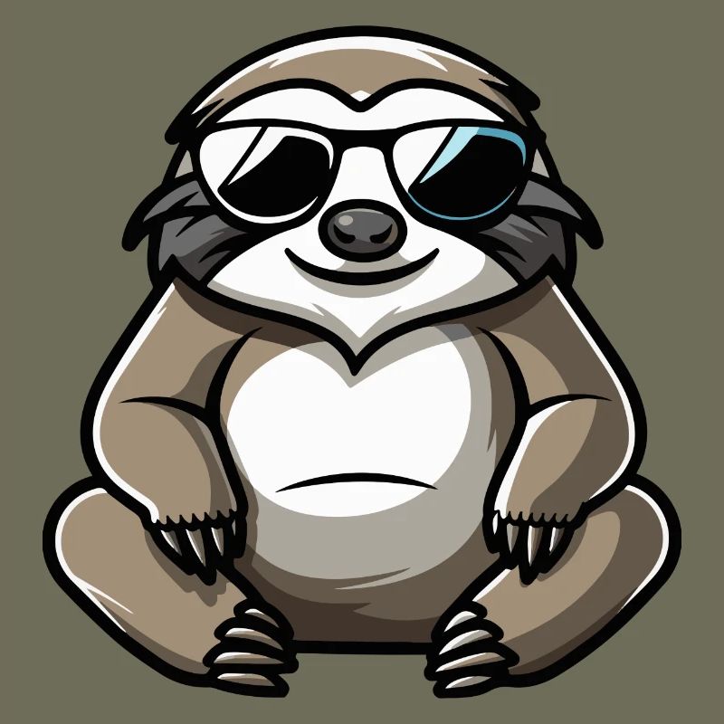 Faultier Comic Cool