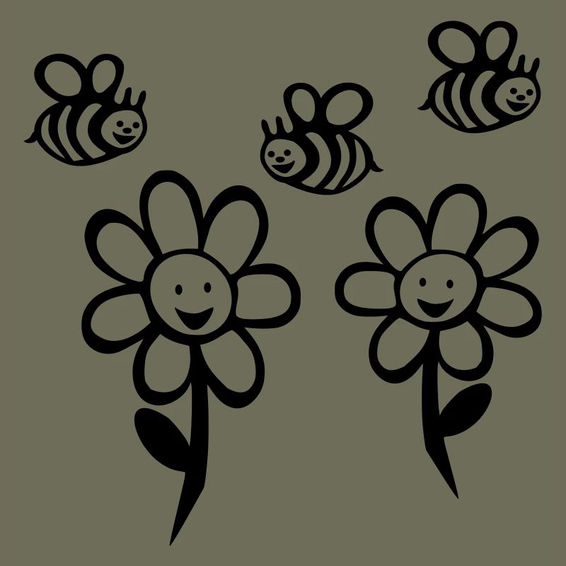 Abeilles et fleurs