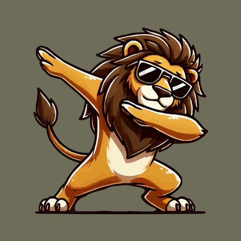 Lion Comic Dabbing