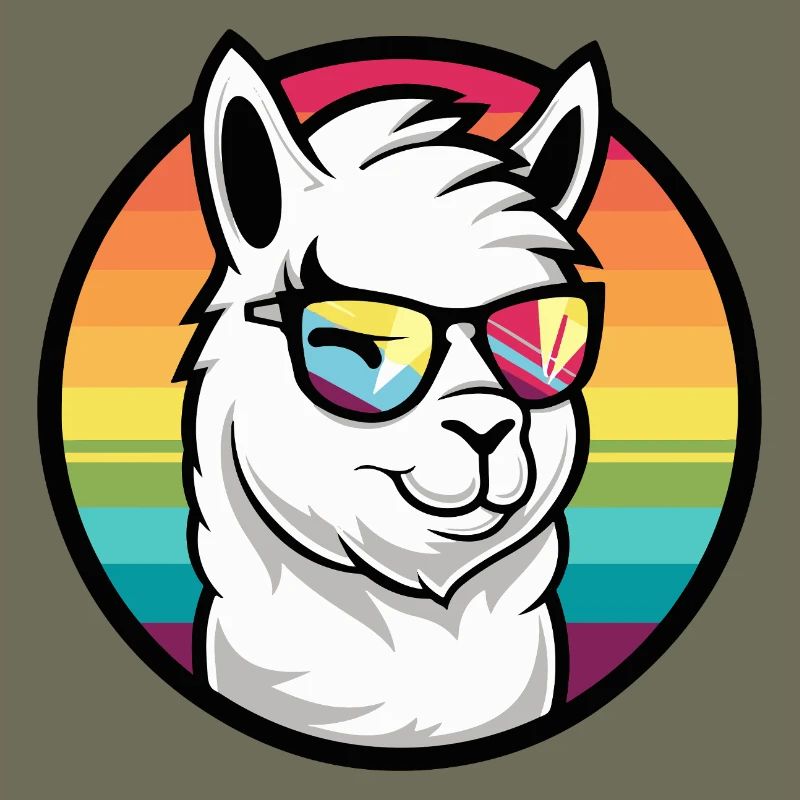 Alpaka Llama Cool Comic