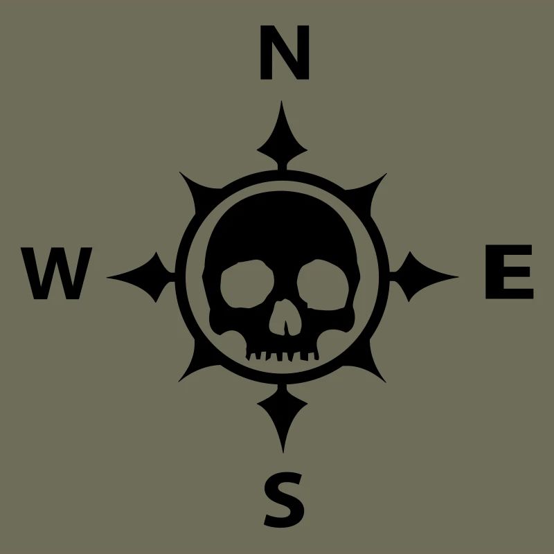 Skull Kompass Schädel