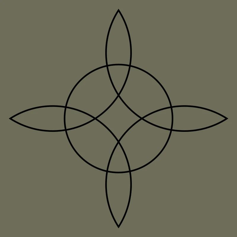 Witch`s Knot, Binds the 4 elements, Magical symbol