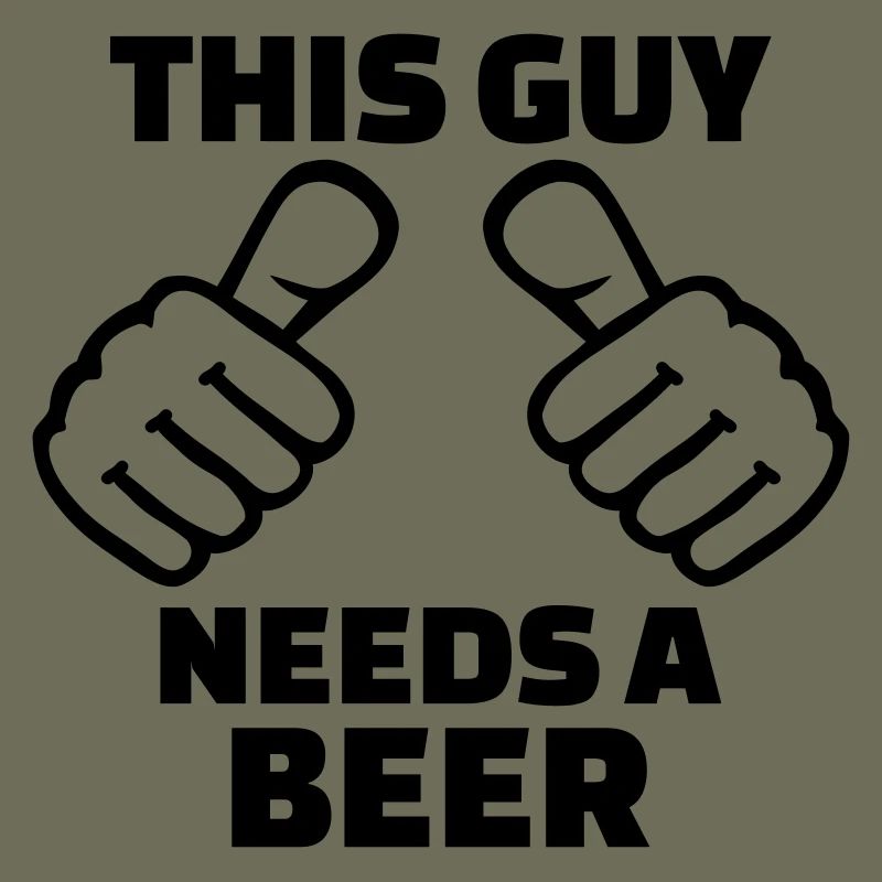 This guy needs a beer