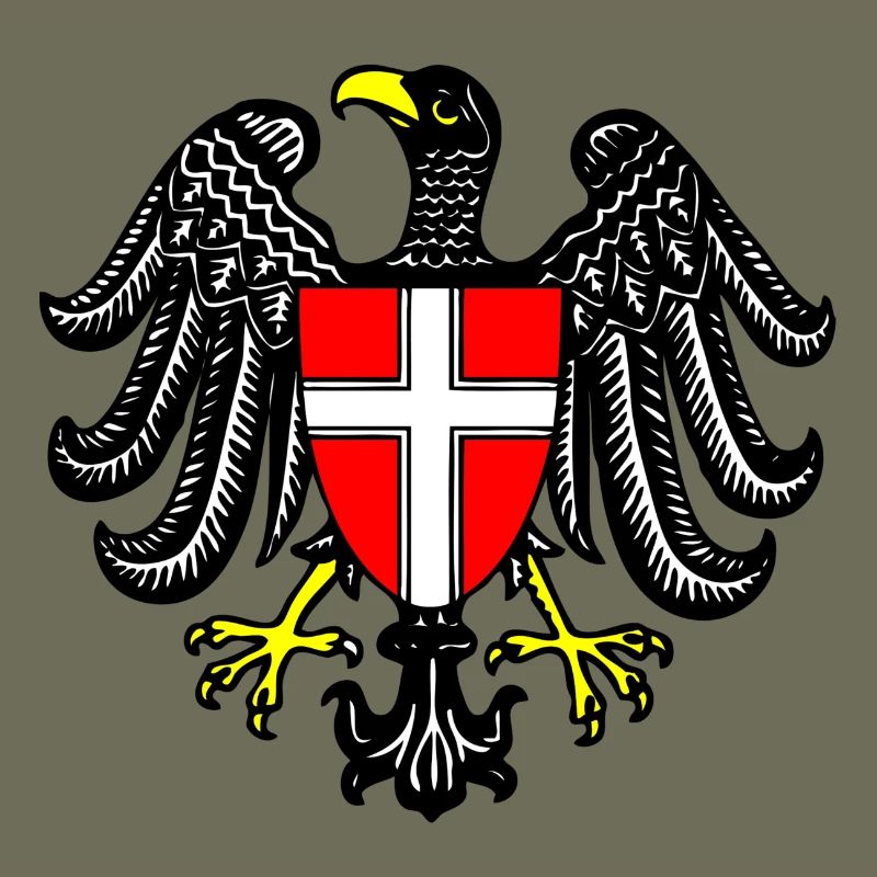 drawing austrian eagle symbol flag austria
