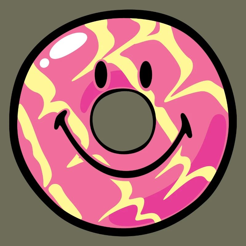 Smiley Donut Vanilla Ripple