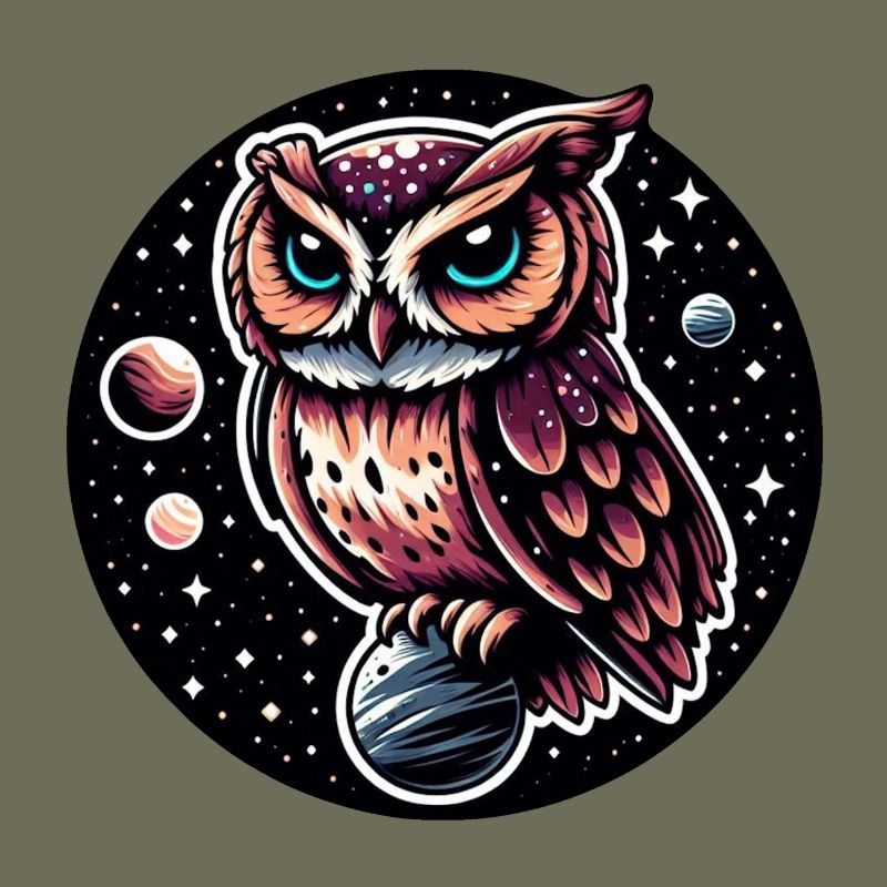 Cosmic Owl Illustration