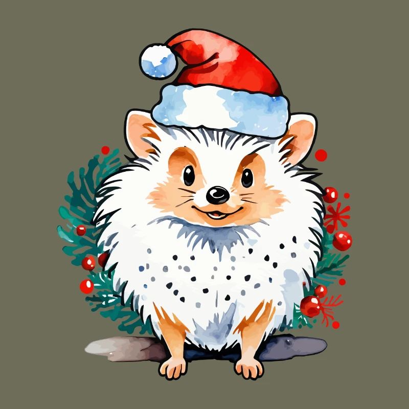 Dessin de Noël hérisson