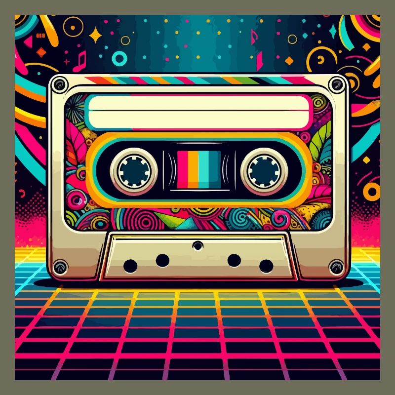 Retro cassette vibes