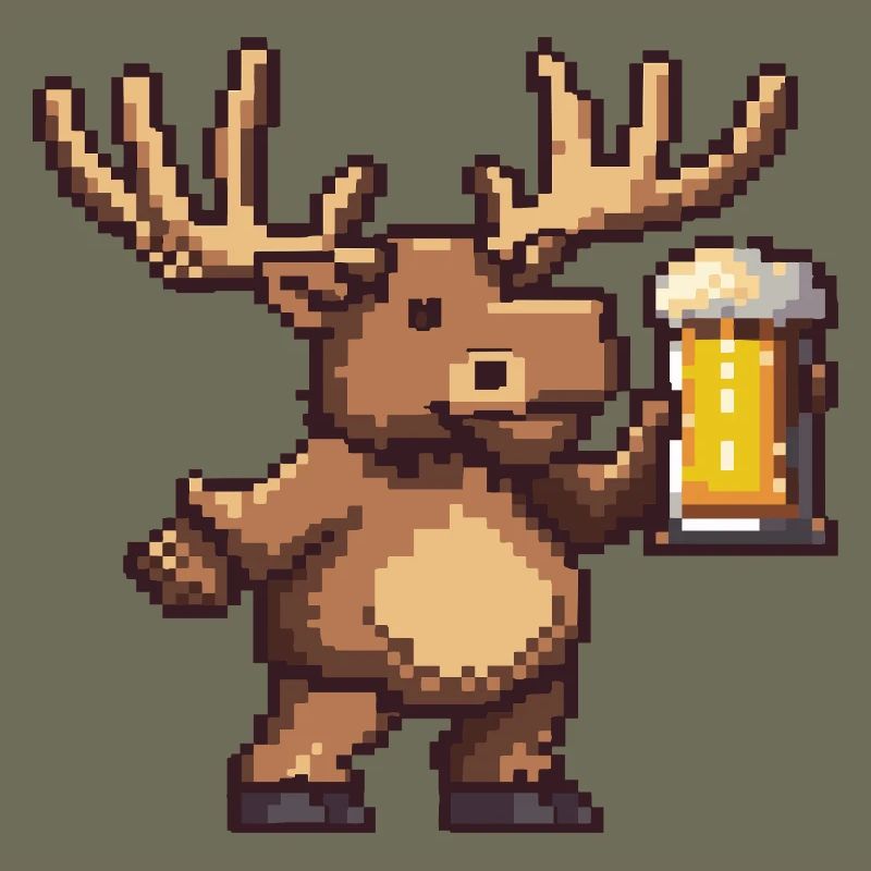 Bière Moose Pixel