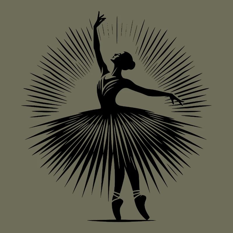 Danseuse de ballet gracieuse dans une pose de danse parfaite