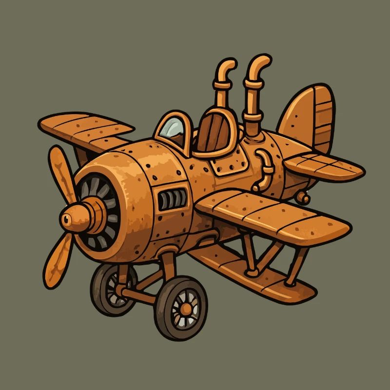 flugzeug steampunk