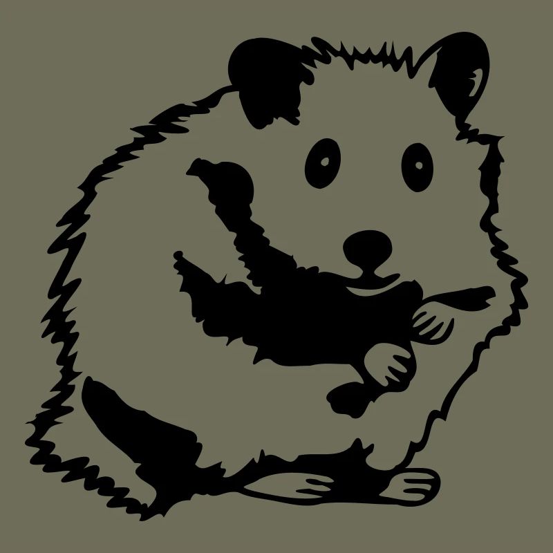 Hamster sitzt