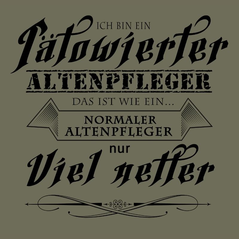 Ich bin ein Tätowierter Altenpfleger